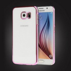 Samsung Galaxy S6 Crystal Clear Hard Case (Hot Pink)